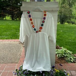 Boho Swim Cover-Up Or Top/Dress